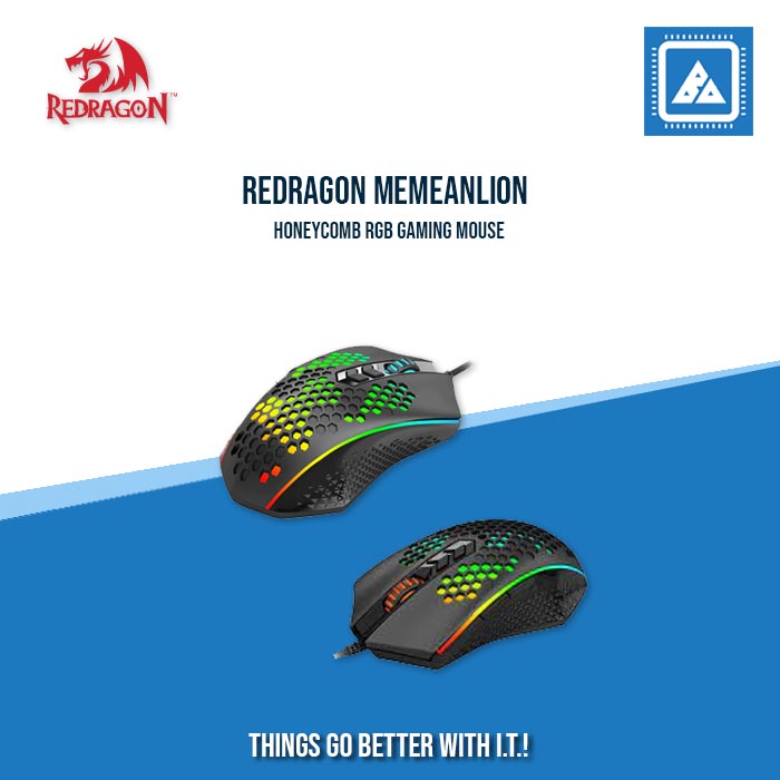 REDRAGON MEMEANLION HONEYCOMB RGB GAMING MOUSE REDRAGON MEMEANLION HONEYCOMB RGB GAMING MOUSE